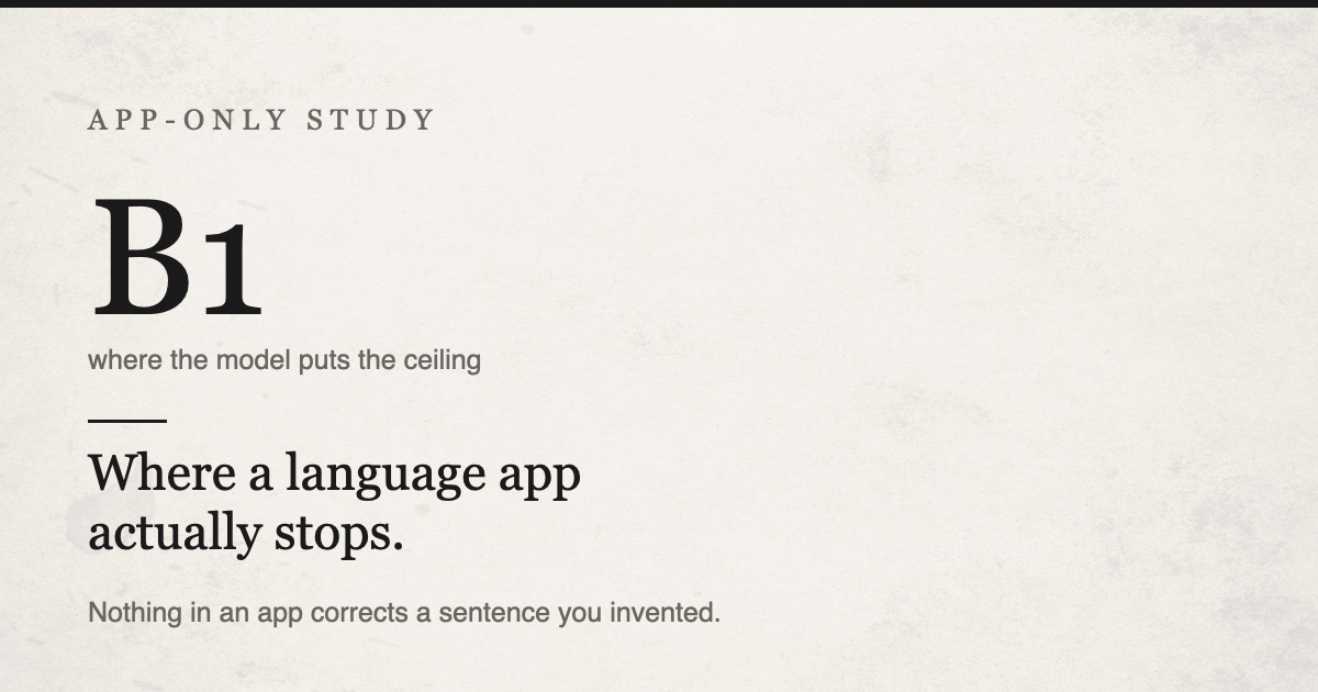 Where a language app actually stops